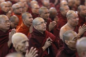 Buddhist Monks at Convention Rangoon 27 June 2013 by Reuters