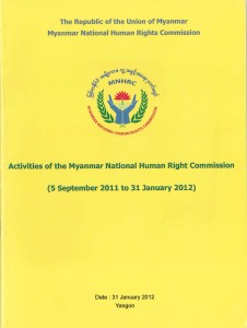 Report from Myanmar Commission Cover