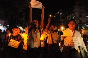 Protest against Electricity Rate Increase Rangoon 7 Nov 2013 by Sai Zaw-The Irrawaddy