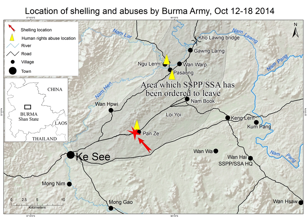 location of shelling and abuses by burma army oct 12-18 2014_eng1