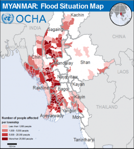 Flood situation in Burma