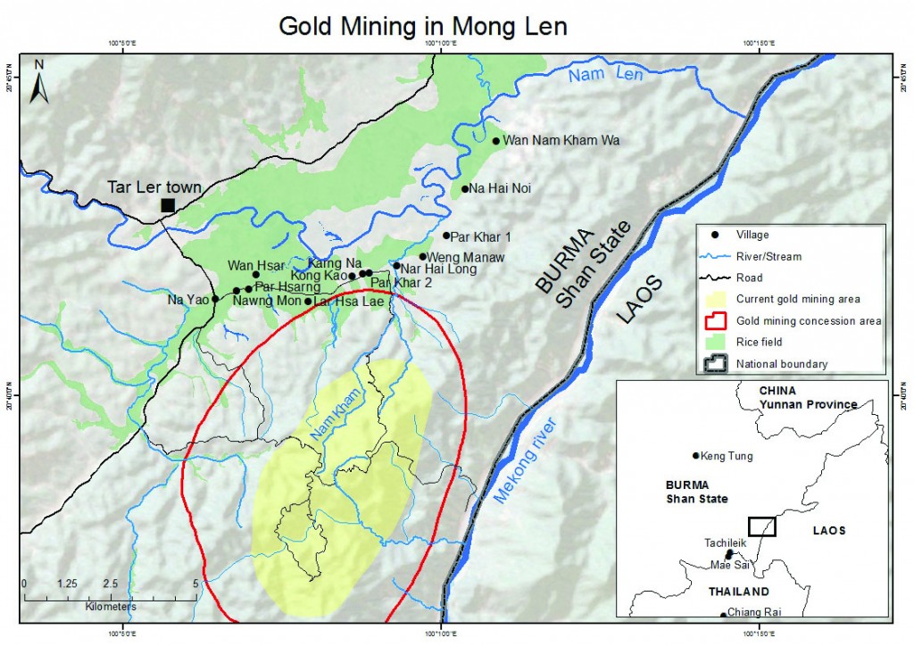 gold mining in mong len